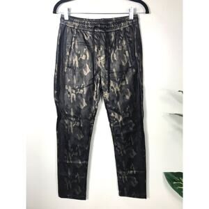 Koral Activewear Metallic Caliber Tuxedo Stripe Camo Print Jogger Pants Travel